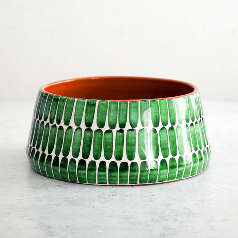 Large Dash Bowl Green Ø24cm
