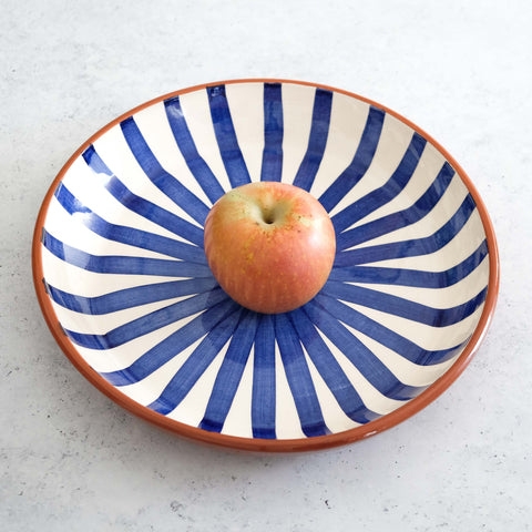 Ray Serving Bowl in Blue Ø27cm