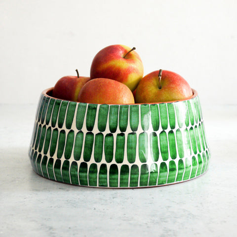 Large Dash Bowl Green Ø24cm