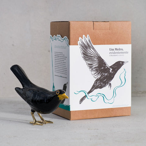 Blackbird with Brass Legs and Vertical Tail