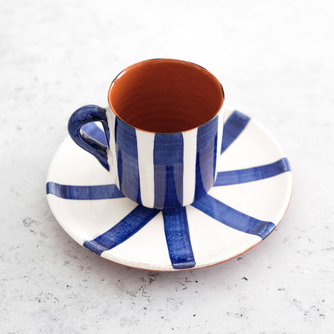 Espresso Cup & Saucer in Blue