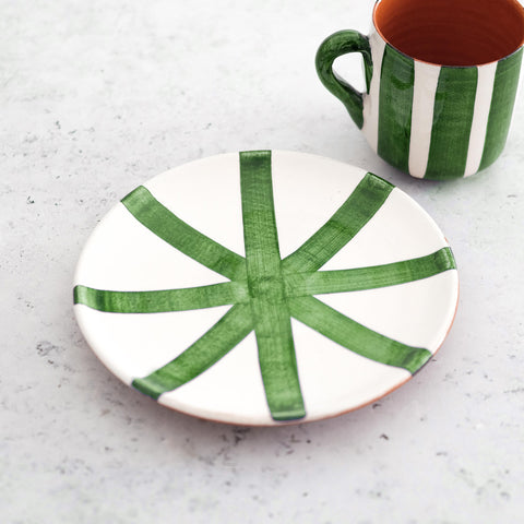 Espressotasse & Untertasse in Grün