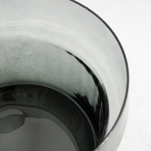 Frutero de cristal XL en gris