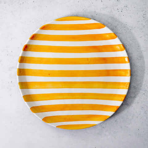 Large bold stripe plate Ø27cm
