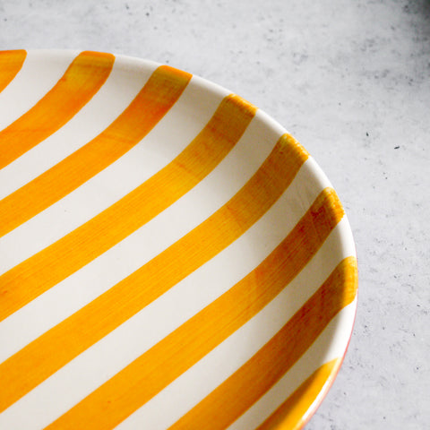 Small bold stripe plate Ø23cm