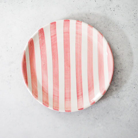 Small bold stripe plate Ø23cm