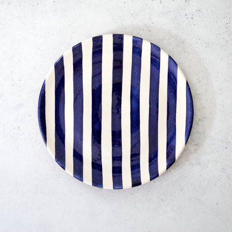 Small bold stripe plate Ø23cm