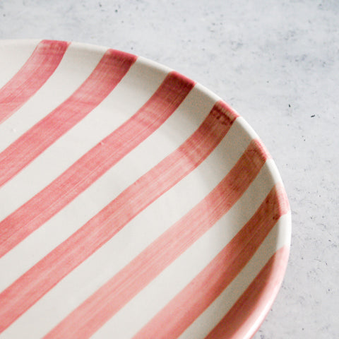 Small bold stripe plate Ø23cm