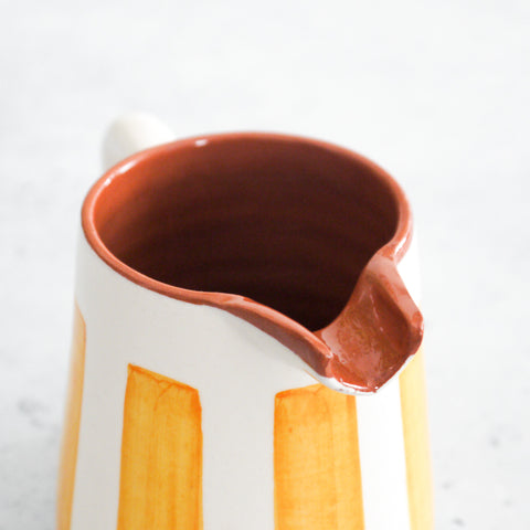 Mini Stripe Jug in yellow 200ml