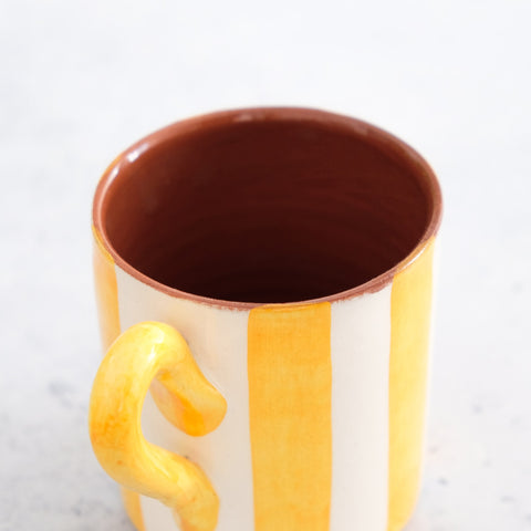 Bold Stripe Mug in Orange 300ml