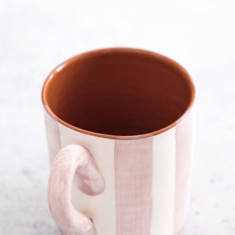 Caneca Bold Stripe em cor-de-rosa 300ml - Envio no final de novembro