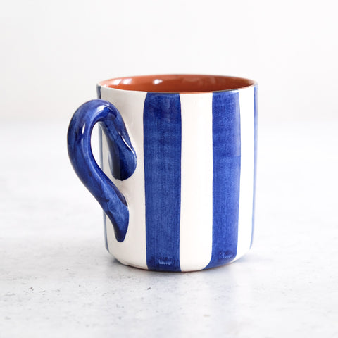 Bold Stripe Mug in Blue 300ml