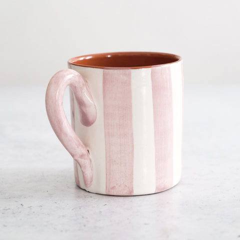 Caneca Bold Stripe em cor-de-rosa 300ml - Envio no final de novembro