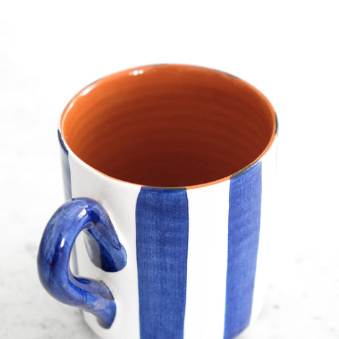 Bold Stripe Mug in Blue 300ml