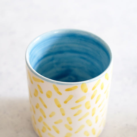 Mug Light Blue/Yellow 200ml