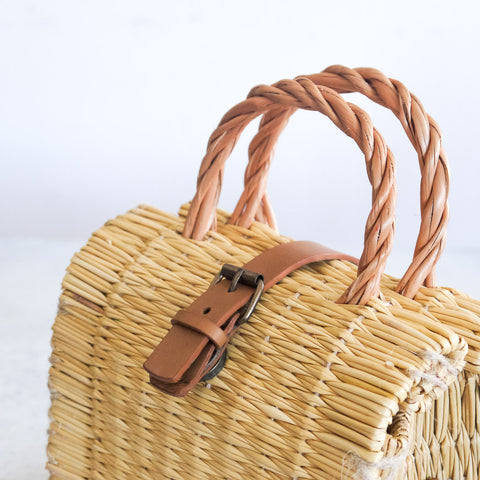 Cesto tradicional português com alça Mini Natural
