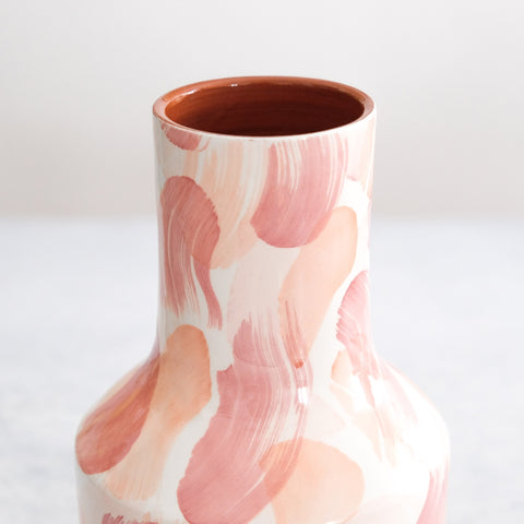 Fan garafe large vase in Mauve