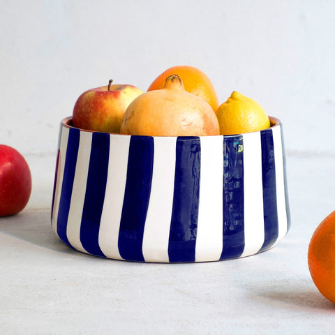 Keramik-Obstschale-Frutero-Bol deCasa Cubista