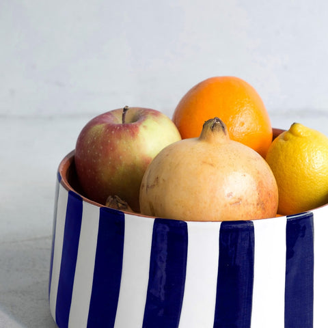 Keramik-Obstschale-Frutero-Bol deCasa Cubista