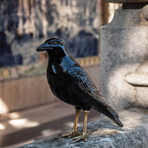 Crow with Golden Brass Claws