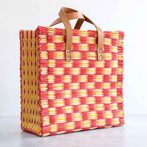 Traditional Portuguese Basket with leather handle