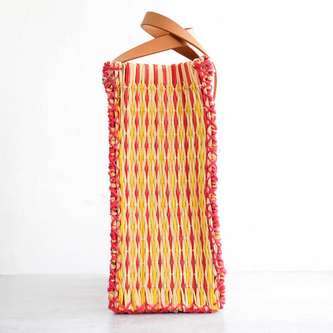 Traditional Portuguese Basket with leather handle