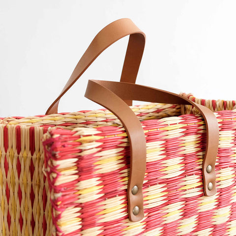 Traditional Portuguese Basket with leather handle