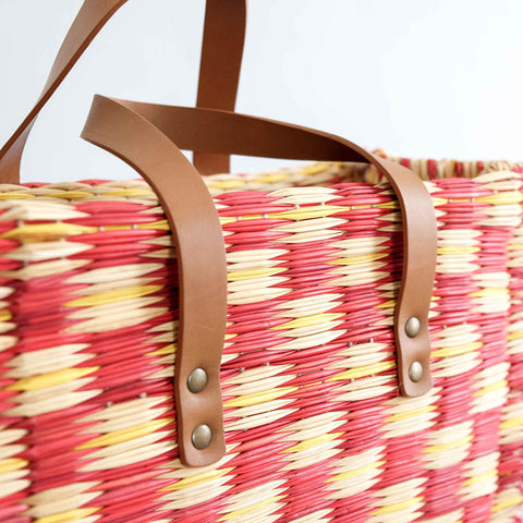Traditional Portuguese Basket with leather handle