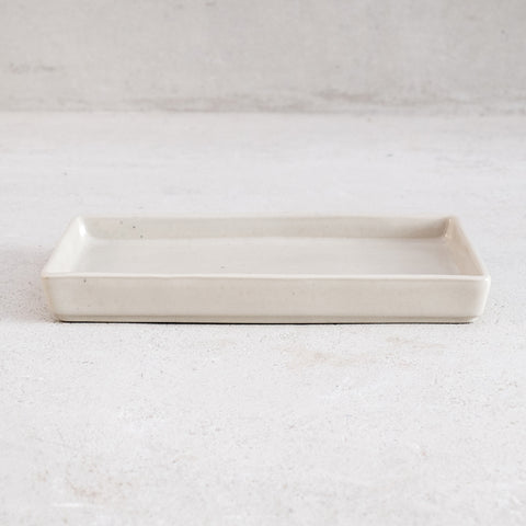 Rectangular tray 19cm “Lagoa” - Stone