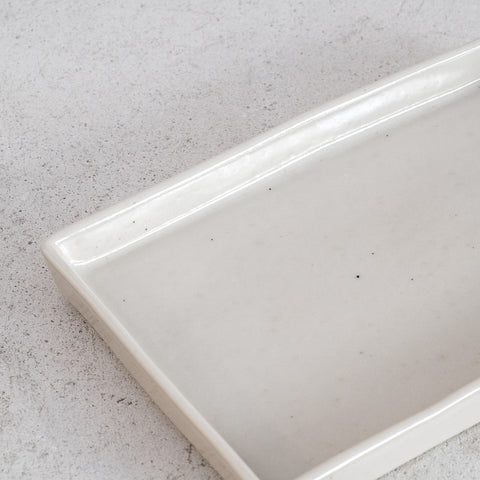 Rectangular tray 19cm “Lagoa” - Stone