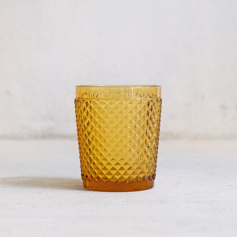 Water Glasses in Amber 250ml - Set of 6