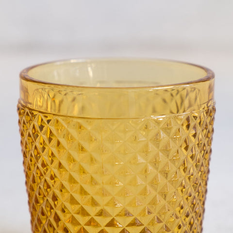 Water Glasses in Amber 250ml - Set of 6