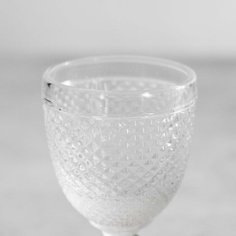 Copo de vinho branco transparente 110ml - Conjunto de 6