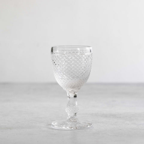 Copo de vinho branco transparente 110ml - Conjunto de 6