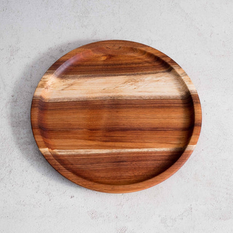 Acacia serving plate