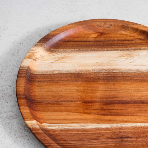 Acacia serving plate