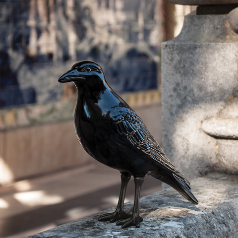 Crow with Oxidised Finish Claws