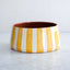 Large Bold Striped Fruit Bowl Yellow Ø24cm
