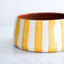 Large Bold Striped Fruit Bowl Yellow Ø24cm