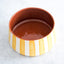 Large Bold Striped Fruit Bowl Yellow Ø24cm