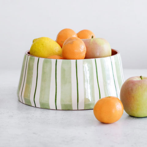 Cabana large Fruit bowl in green Ø24cm