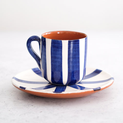 Espresso Cup & Saucer in Blue