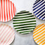 Large bold stripe plate Ø27cm
