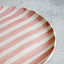 Large bold stripe plate Ø27cm