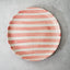 Large bold stripe plate Ø27cm
