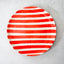 Large bold stripe plate Ø27cm
