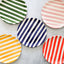 Small bold stripe plate Ø23cm