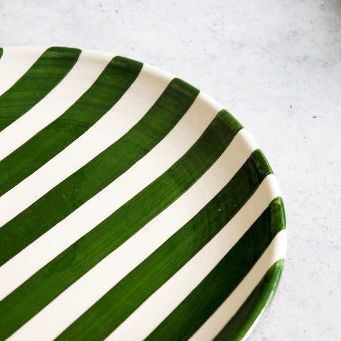 Small bold stripe plate Ø23cm