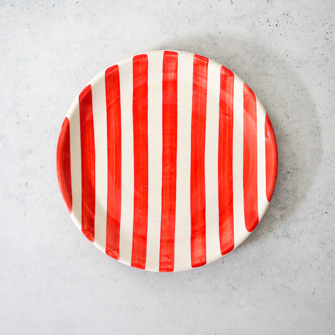 Small bold stripe plate Ø23cm