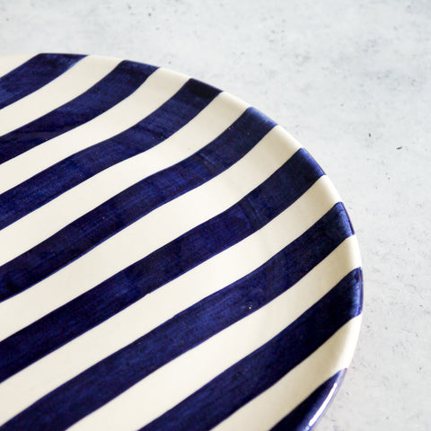 Small bold stripe plate Ø23cm